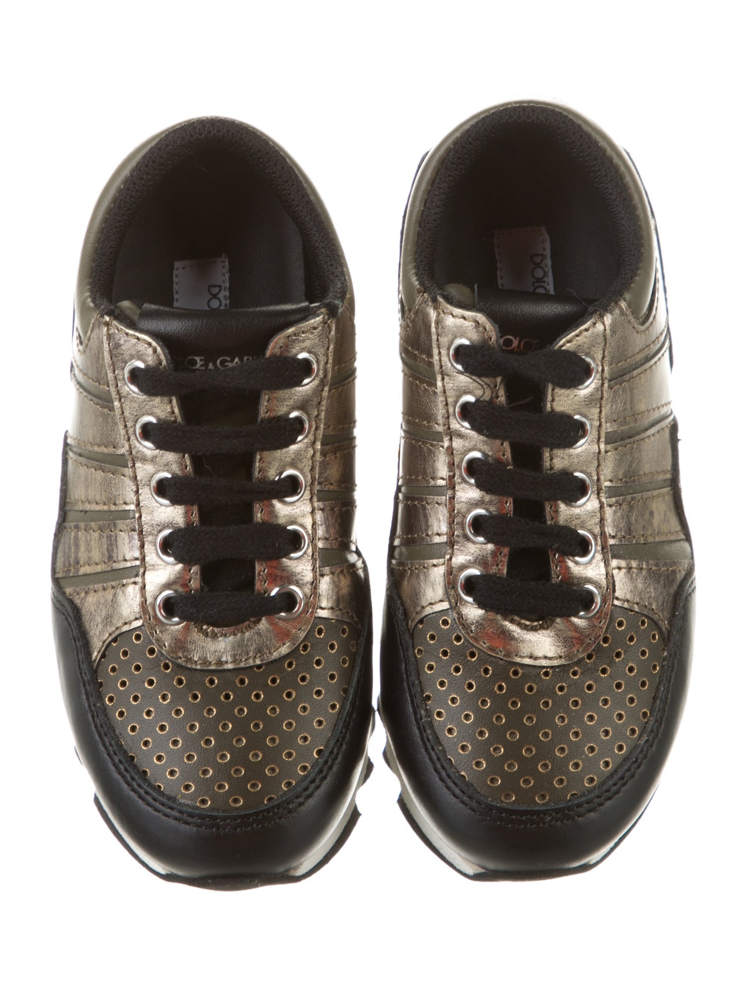 Dolce & Gabbana Boys' Leather Low Top Sneakers