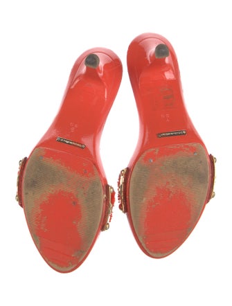 Dolce & Gabbana Patent Leather Slides