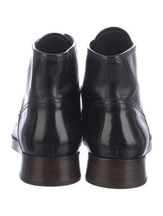 Dolce & Gabbana Leather Lace-Up Boots