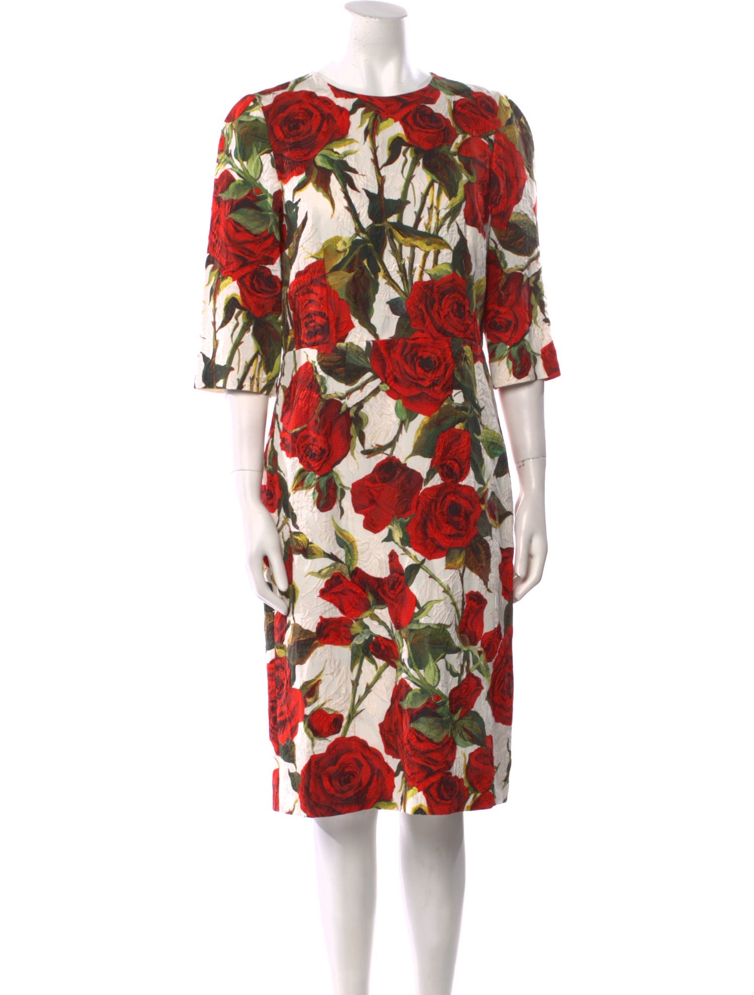Dolce & Gabbana Floral Print Knee-Length Dress