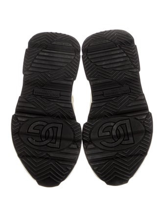 Dolce & Gabbana Suede Colorblock Pattern Sneakers