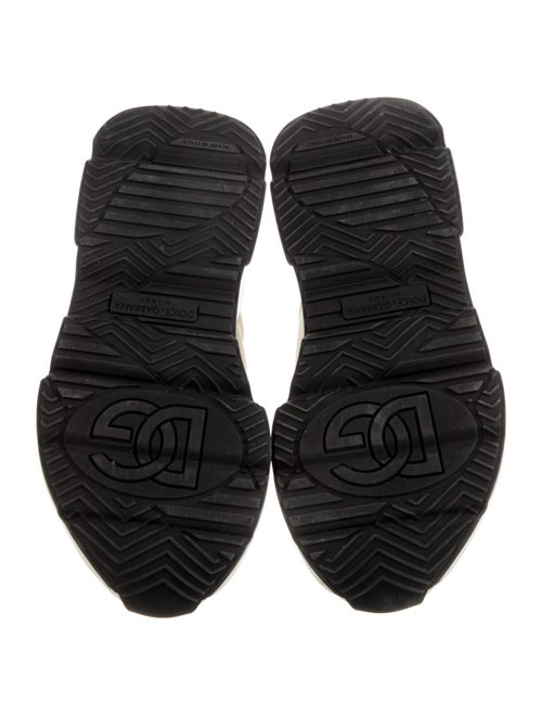 Dolce & Gabbana Suede Colorblock Pattern Sneakers