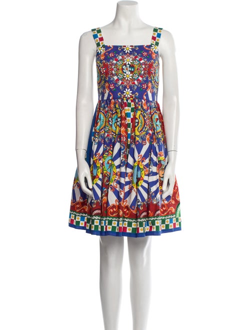 Dolce & Gabbana Printed Mini Dress