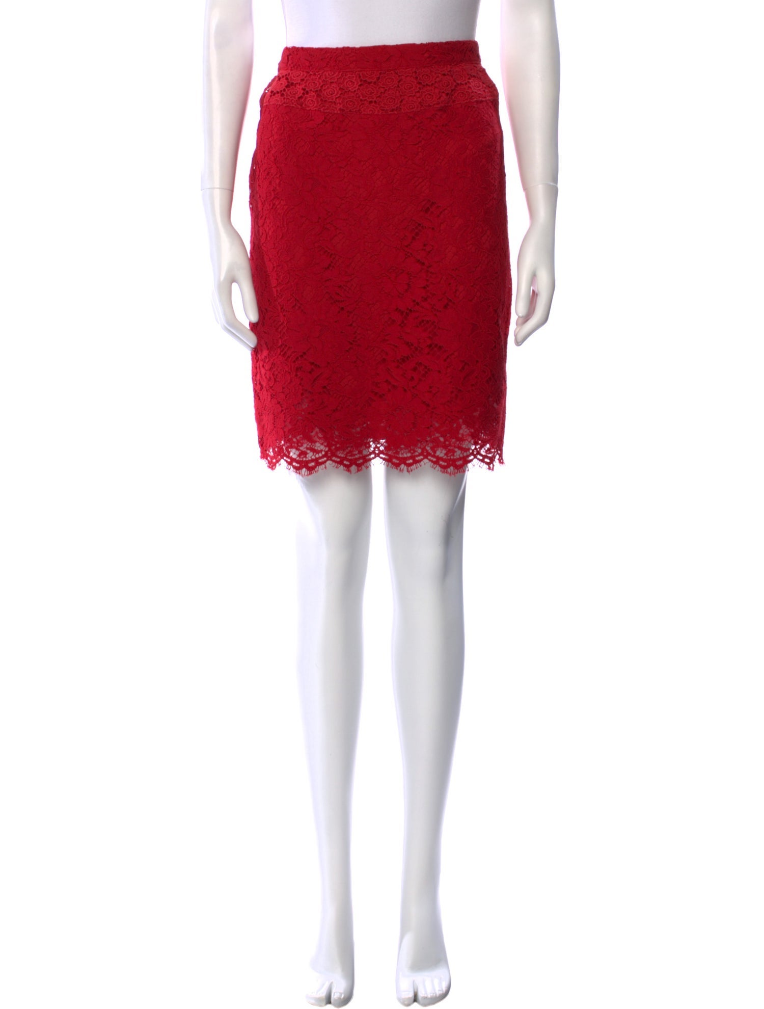 Dolce & Gabbana Lace Pattern Knee-Length Skirt