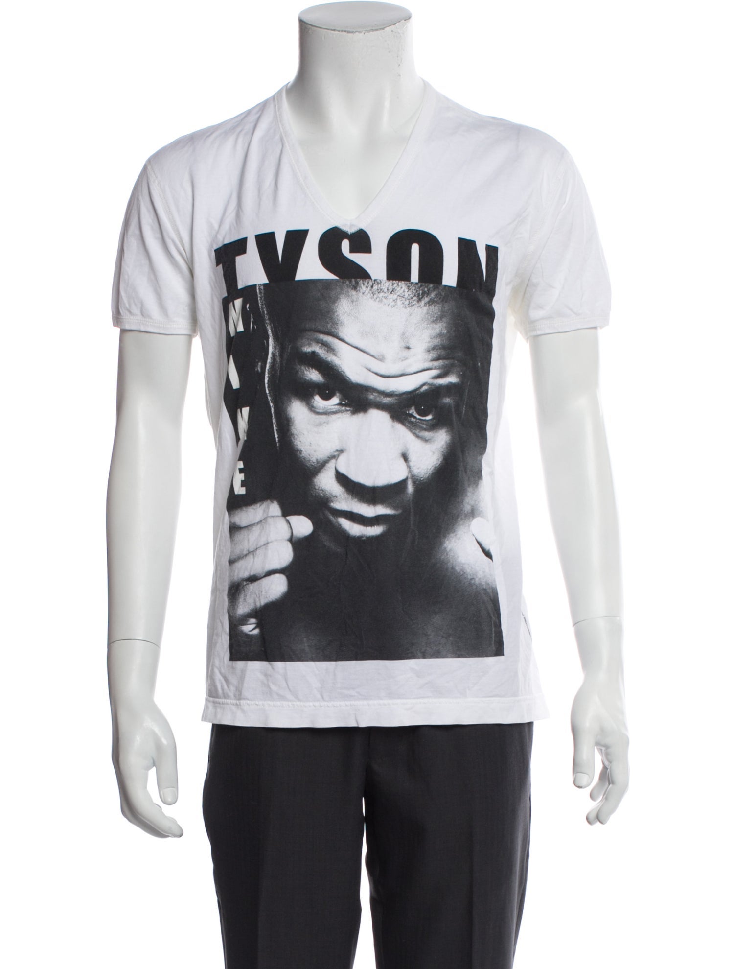 Dolce & Gabbana Graphic Print V-Neck T-Shirt