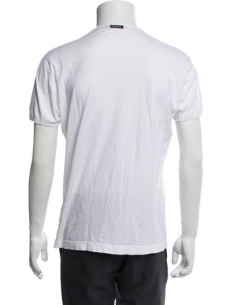 Dolce & Gabbana Graphic Print V-Neck T-Shirt