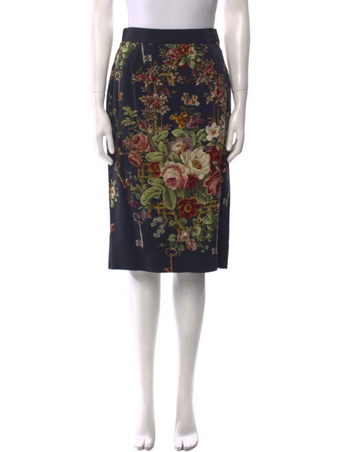 Dolce & Gabbana Floral Print Knee-Length Skirt