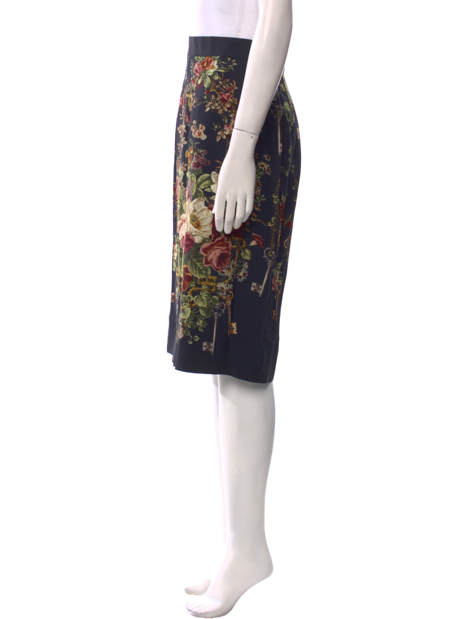 Dolce & Gabbana Floral Print Knee-Length Skirt