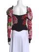 Dolce & Gabbana Silk Floral Print Top