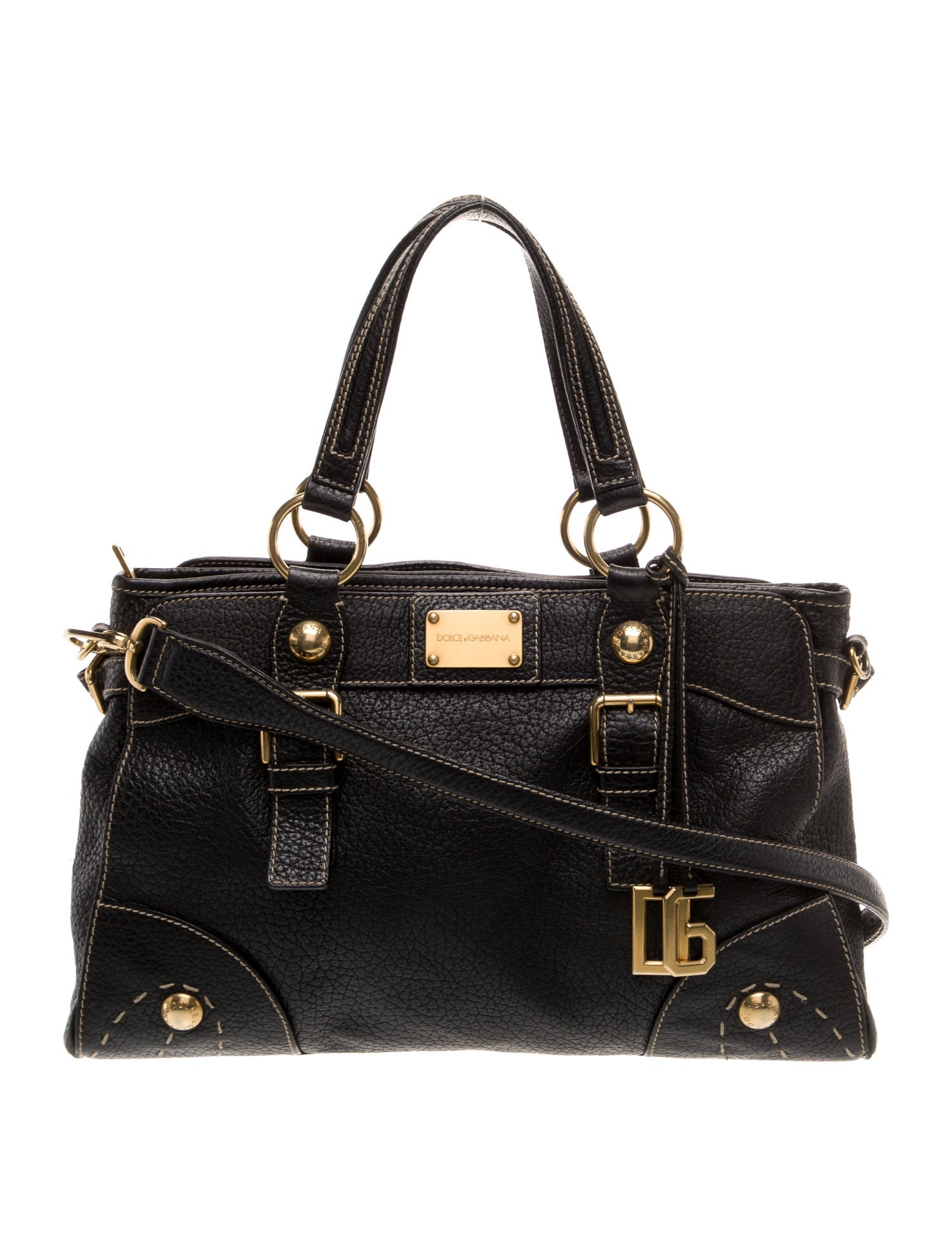 Dolce & Gabbana Leather Top Handle Bag