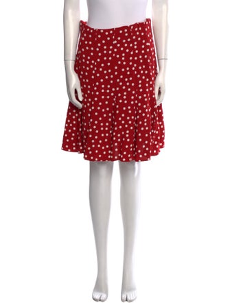 Dolce & Gabbana Polka Dot Print Knee-Length Skirt