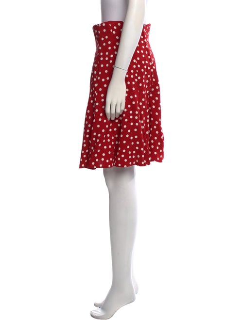 Dolce & Gabbana Polka Dot Print Knee-Length Skirt