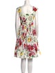 Dolce & Gabbana Floral Print Knee-Length Dress