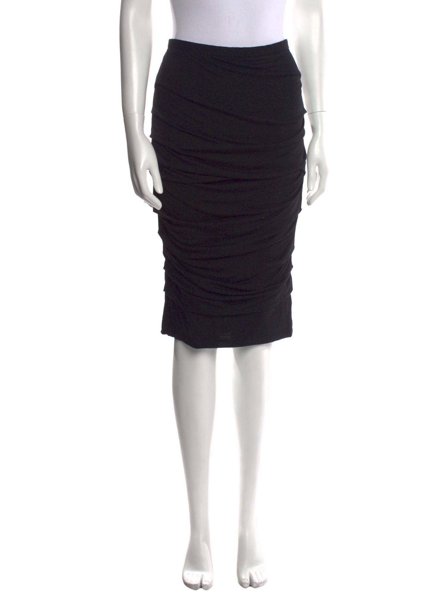 Dolce & Gabbana Virgin Wool Knee-Length Skirt