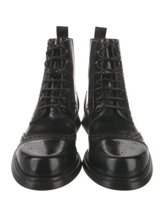 Dolce & Gabbana Patent Leather Combat Boots