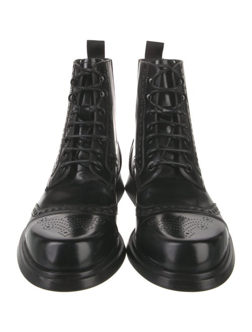 Dolce & Gabbana Patent Leather Combat Boots