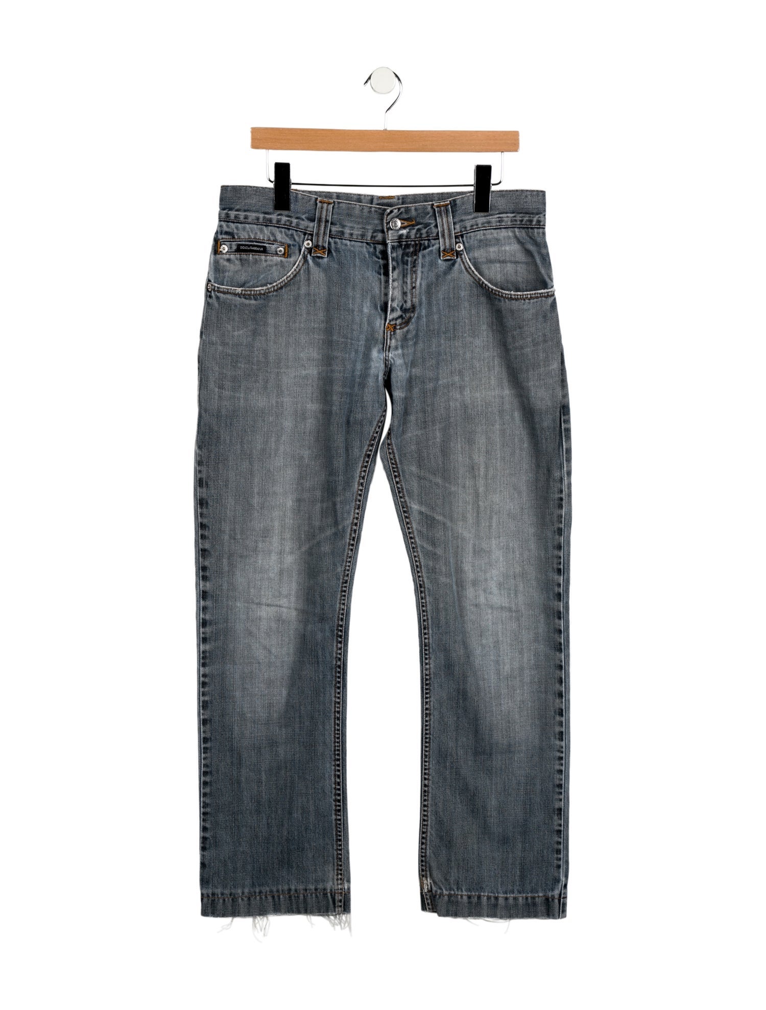 Dolce & Gabbana Mid-Rise Straight Leg Jeans