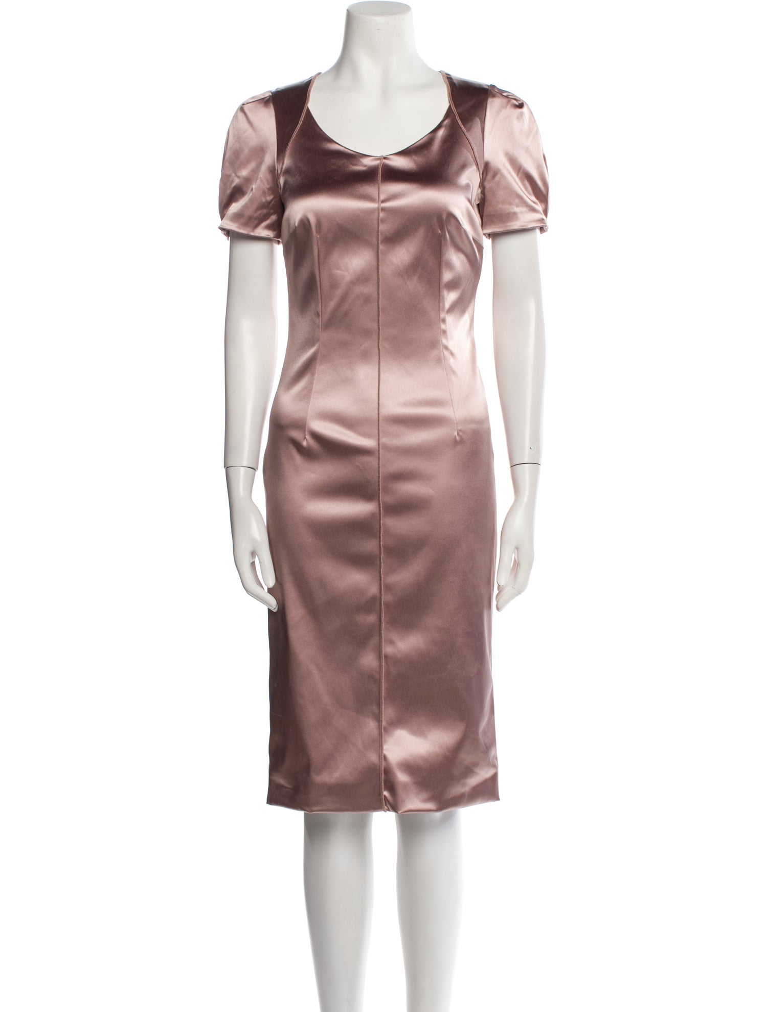 Dolce & Gabbana Satin Midi Length Dress