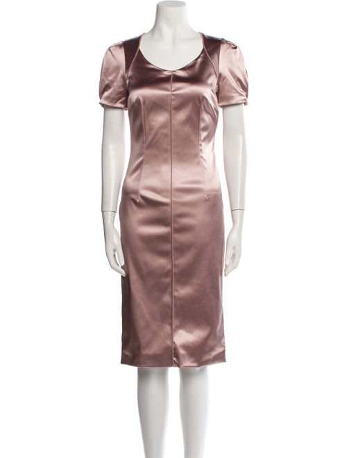 Dolce & Gabbana Satin Midi Length Dress
