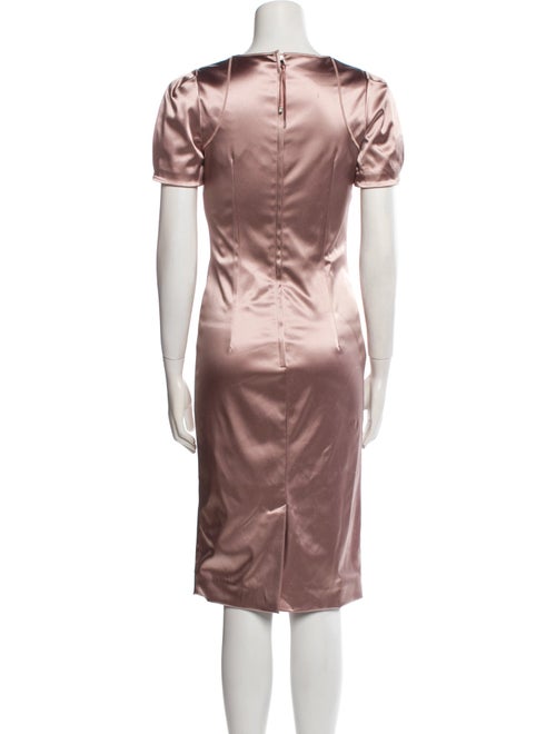 Dolce & Gabbana Satin Midi Length Dress