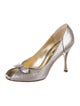 Dolce & Gabbana Snakeskin Bow Accents Pumps