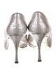 Dolce & Gabbana Snakeskin Bow Accents Pumps