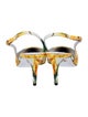 Dolce & Gabbana Canvas Floral Print Slingback Pumps