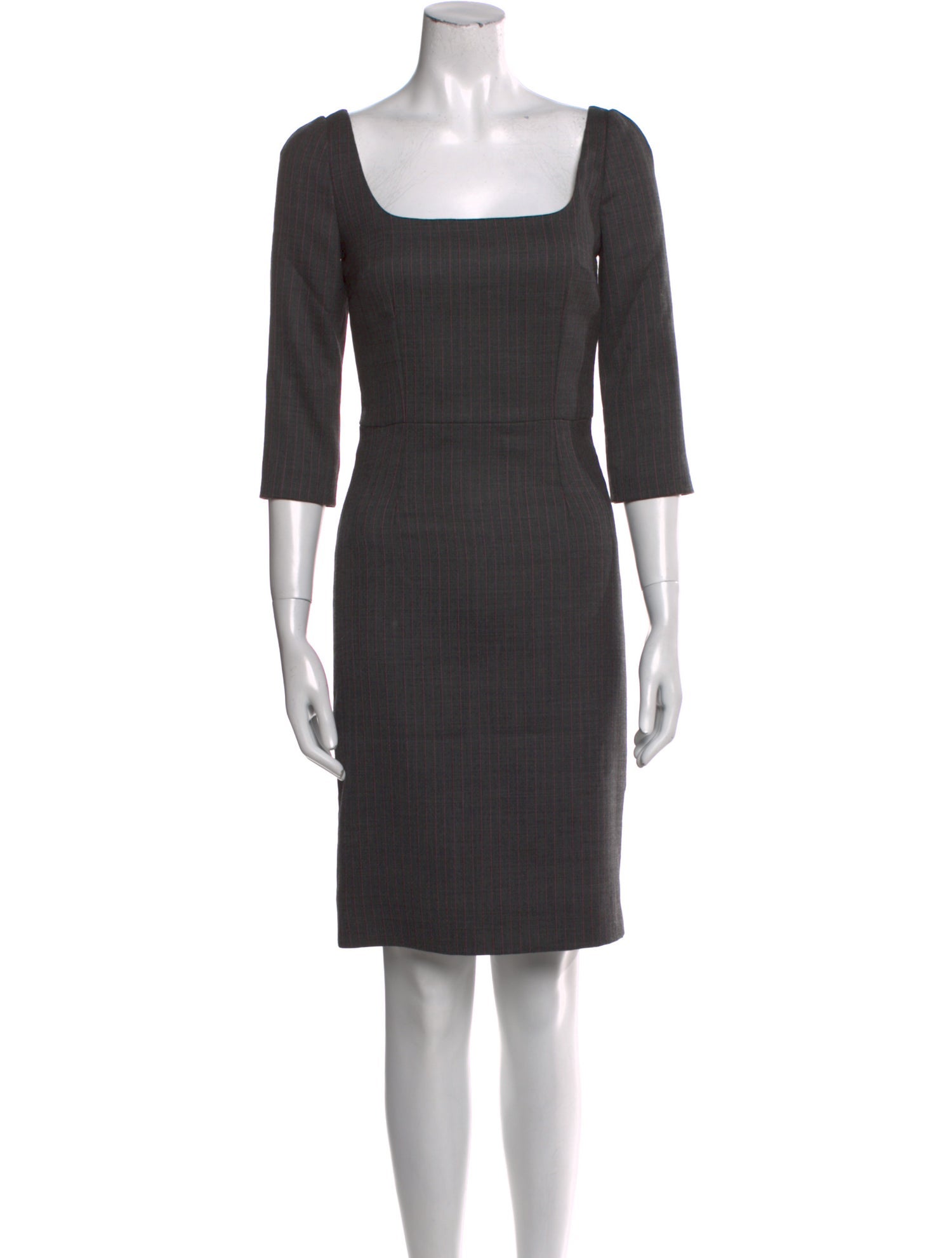 Dolce & Gabbana Virgin Wool Knee-Length Dress w/ Tags