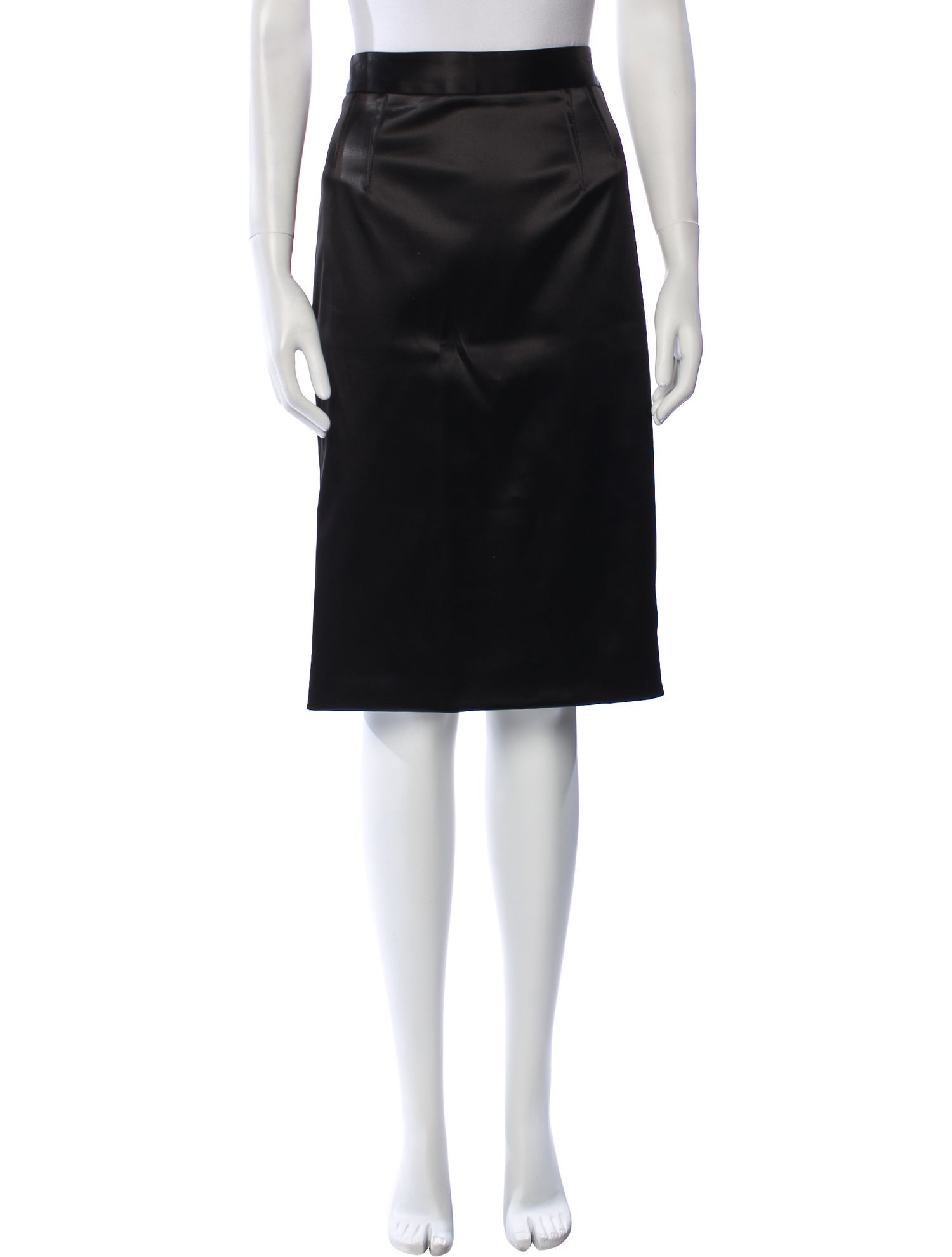Dolce & Gabbana Grosgrain Trim Knee-Length Skirt