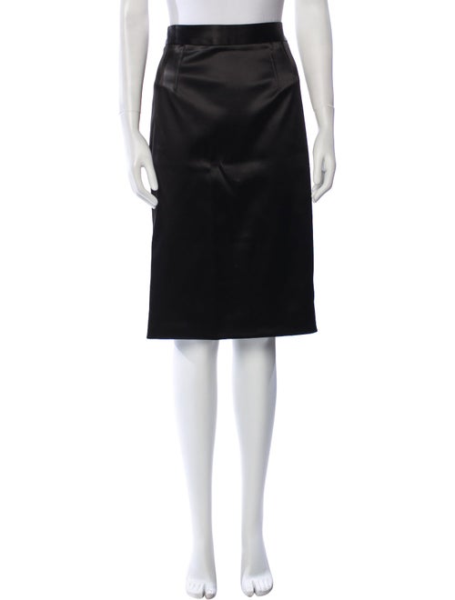Dolce & Gabbana Grosgrain Trim Knee-Length Skirt