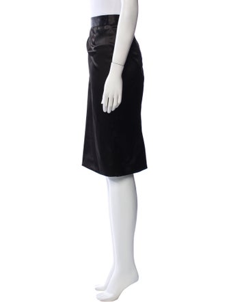 Dolce & Gabbana Grosgrain Trim Knee-Length Skirt