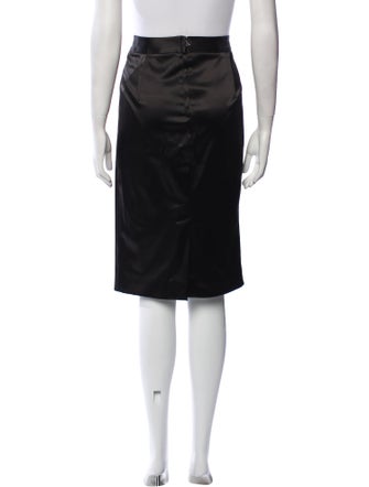 Dolce & Gabbana Grosgrain Trim Knee-Length Skirt