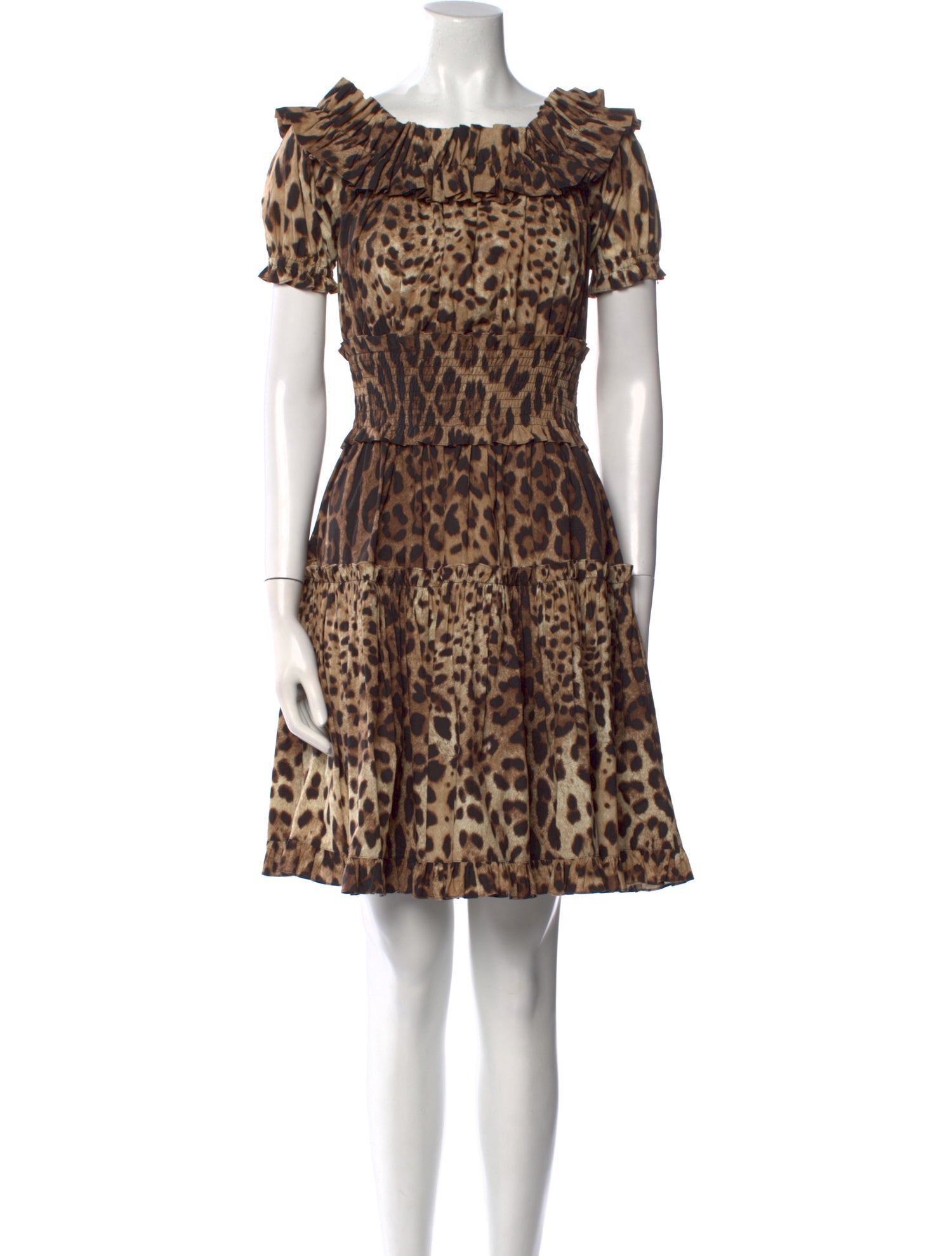 Dolce & Gabbana Animal Print Mini Dress