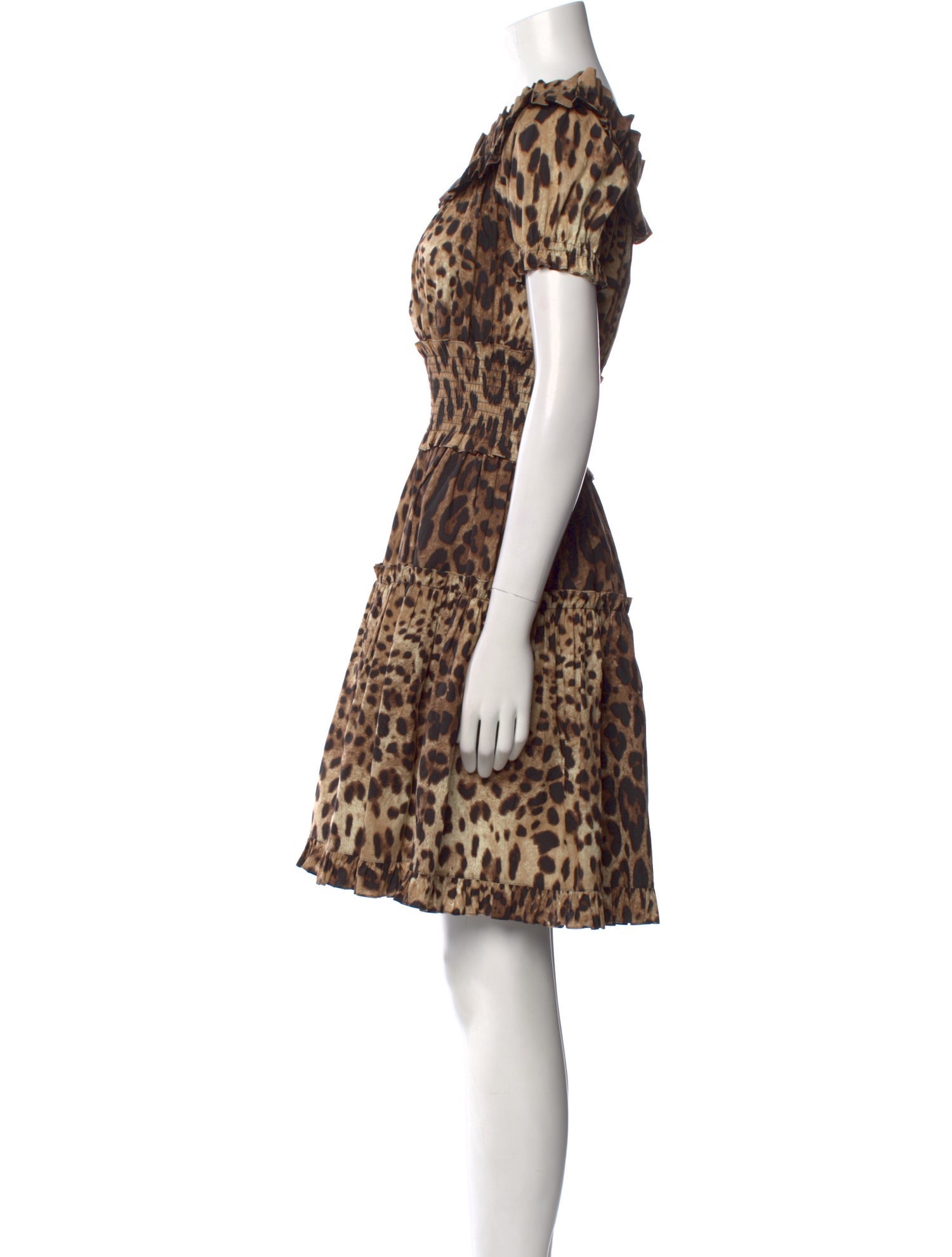 Dolce & Gabbana Animal Print Mini Dress