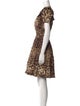 Dolce & Gabbana Animal Print Mini Dress