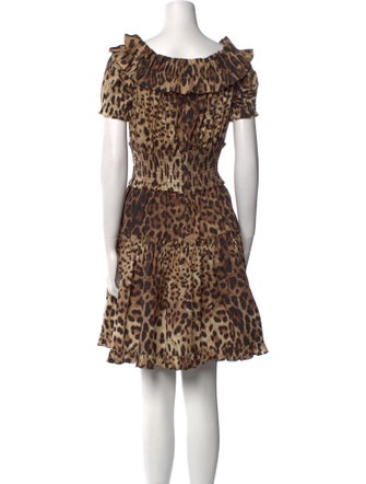 Dolce & Gabbana Animal Print Mini Dress