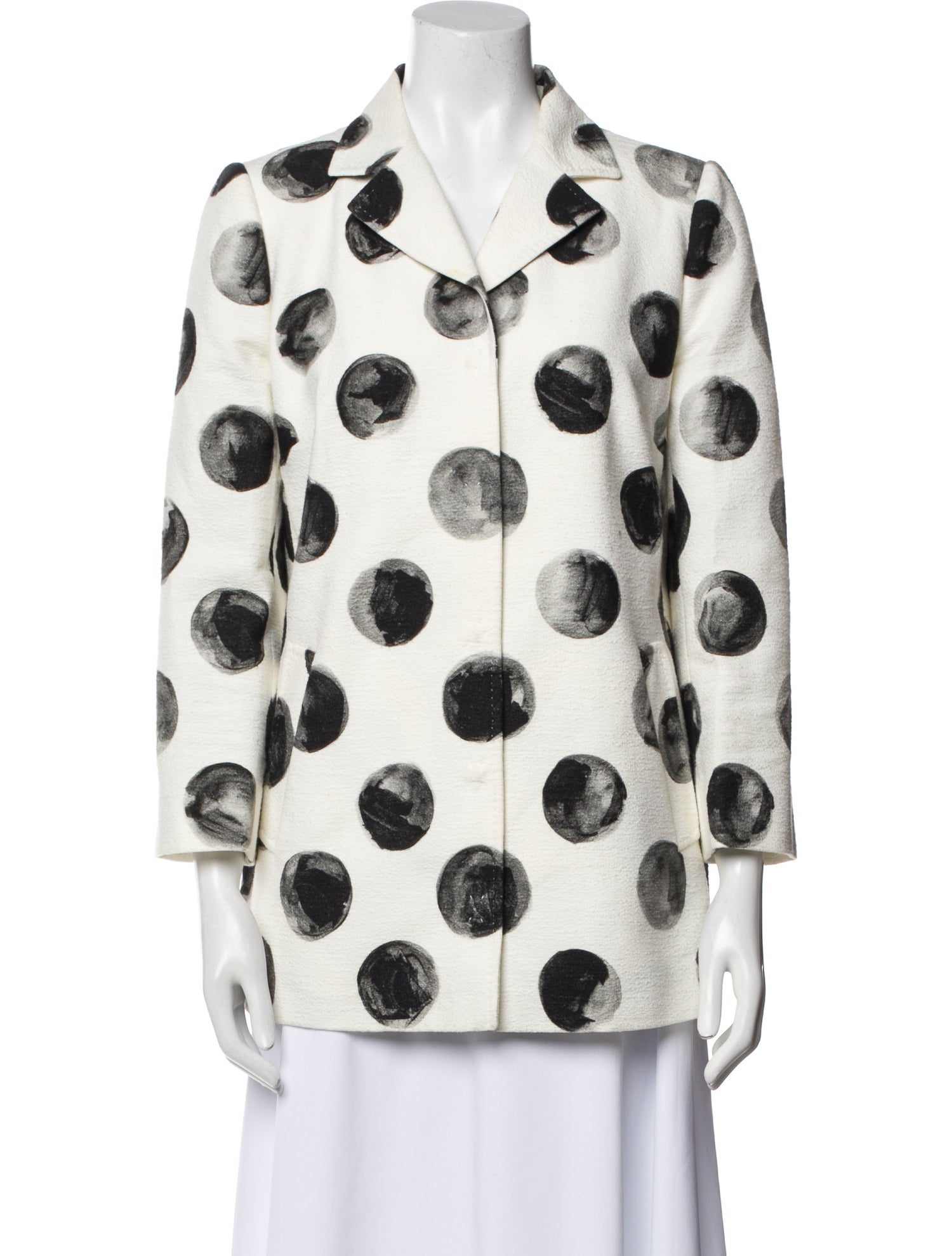 Dolce & Gabbana Polka Dot Print Coat