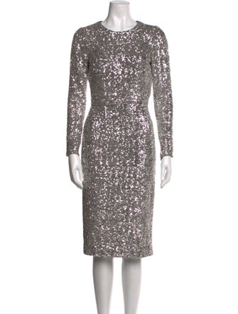 Dolce & Gabbana Sequin Knee-Length Dress