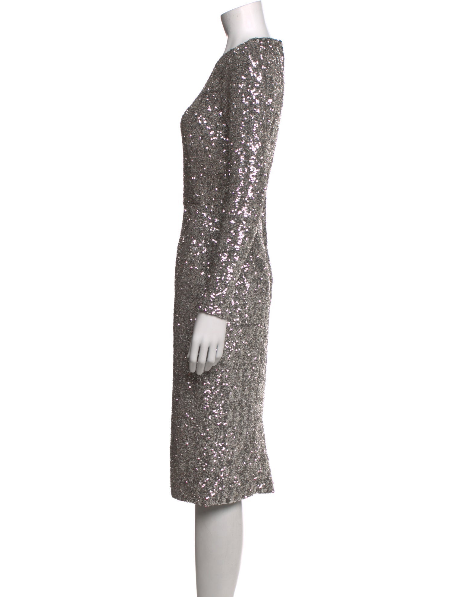 Dolce & Gabbana Sequin Knee-Length Dress