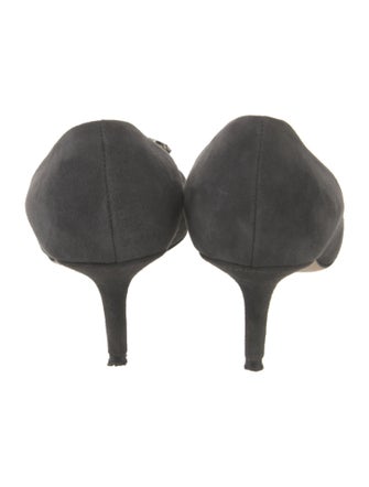 Dolce & Gabbana Suede Crystal Embellishments Pumps