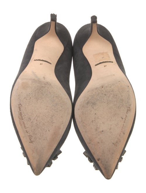 Dolce & Gabbana Suede Crystal Embellishments Pumps