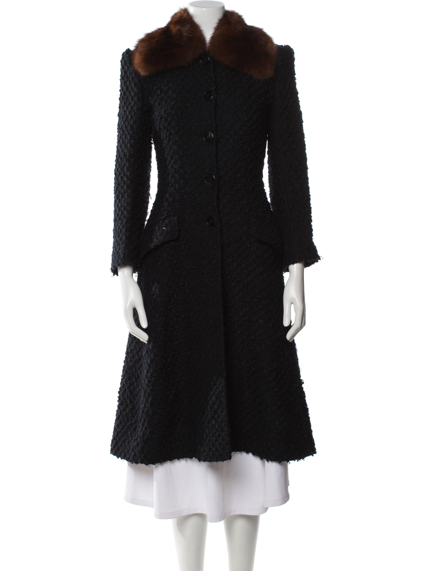 Dolce & Gabbana Vintage Printed Fur Coat