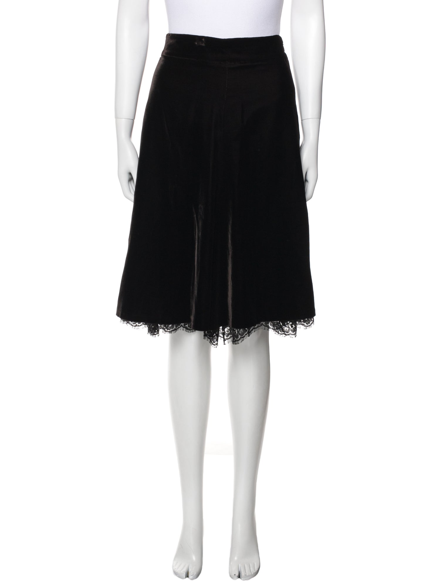 Dolce & Gabbana Lace Trim Embellishment Knee-Length Skirt