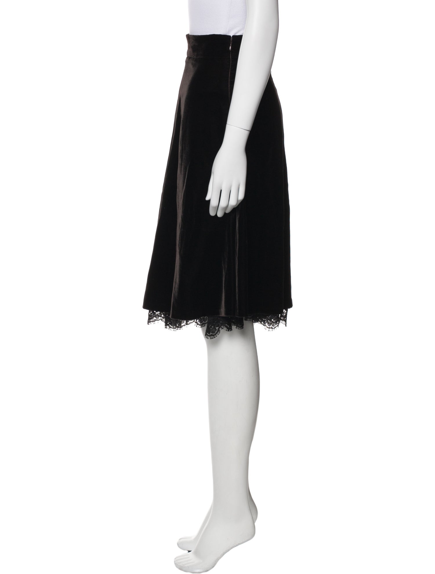 Dolce & Gabbana Lace Trim Embellishment Knee-Length Skirt