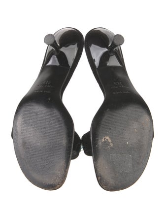 Dolce & Gabbana Velvet Floral Print Slides