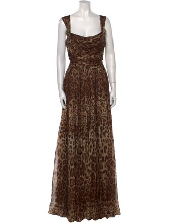 Dolce & Gabbana Silk Long Dress