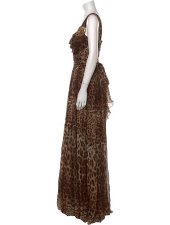 Dolce & Gabbana Silk Long Dress
