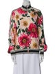 Dolce & Gabbana Silk Floral Print Bomber Jacket