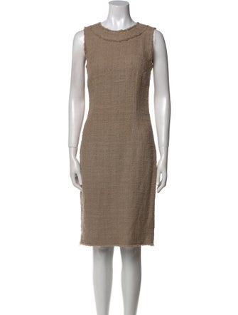 Dolce & Gabbana Crew Neck Knee-Length Dress