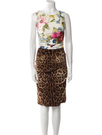 Dolce & Gabbana Silk Knee-Length Dress